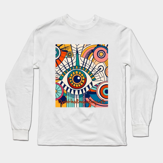 Ophthalmologist art Brafdesign Long Sleeve T-Shirt by Brafdesign